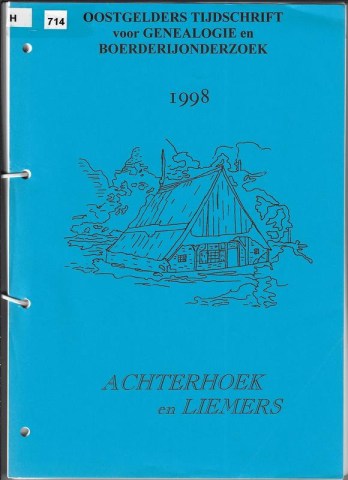 005-C-714 Oostgelders Tijdschrift voor Genealogie en Boerderijonderzoek 1998